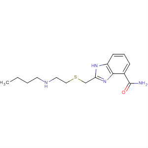 636573-83-6  1H-Benzimidazole-4-carboxamide, 2-[[[2-(butylamino)ethyl]thio]methyl]-