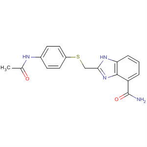 636573-92-7  1H-Benzimidazole-4-carboxamide,2-[[[4-(acetylamino)phenyl]thio]methyl]-