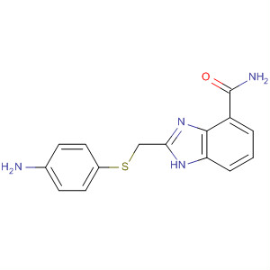 636573-93-8  1H-Benzimidazole-4-carboxamide, 2-[[(4-aminophenyl)thio]methyl]-