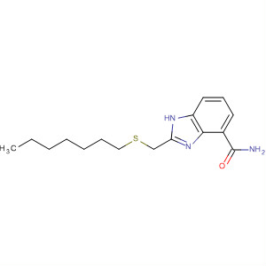 636573-94-9  1H-Benzimidazole-4-carboxamide, 2-[(heptylthio)methyl]-