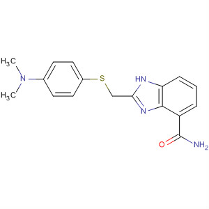 636573-95-0  1H-Benzimidazole-4-carboxamide,2-[[[4-(dimethylamino)phenyl]thio]methyl]-