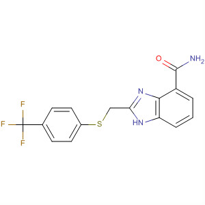 636573-96-1  1H-Benzimidazole-4-carboxamide,2-[[[4-(trifluoromethyl)phenyl]thio]methyl]-