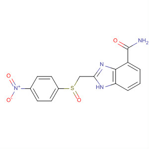 636574-12-4  1H-Benzimidazole-4-carboxamide, 2-[[(4-nitrophenyl)sulfinyl]methyl]-