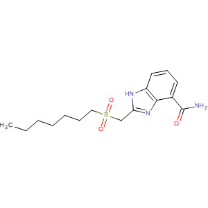 636574-15-7  1H-Benzimidazole-4-carboxamide, 2-[(heptylsulfonyl)methyl]-