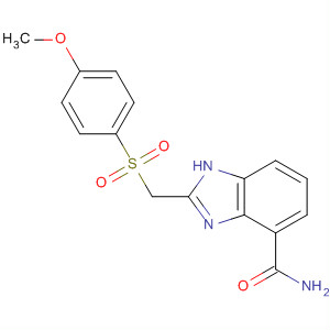 636574-17-9  1H-Benzimidazole-4-carboxamide,2-[[(4-methoxyphenyl)sulfonyl]methyl]-