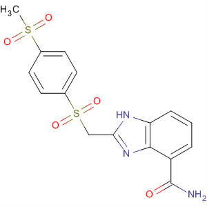 636574-19-1  1H-Benzimidazole-4-carboxamide,2-[[[4-(methylsulfonyl)phenyl]sulfonyl]methyl]-