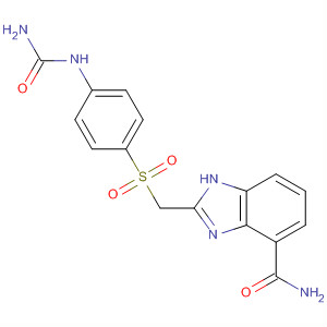 636574-23-7  1H-Benzimidazole-4-carboxamide,2-[[[4-[(aminocarbonyl)amino]phenyl]sulfonyl]methyl]-