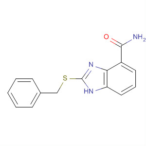 636574-24-8  1H-Benzimidazole-4-carboxamide, 2-[(phenylmethyl)thio]-