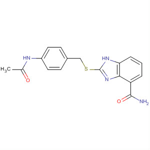 636574-26-0  1H-Benzimidazole-4-carboxamide,2-[[[4-(acetylamino)phenyl]methyl]thio]-