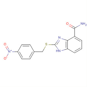 636574-30-6  1H-Benzimidazole-4-carboxamide, 2-[[(4-nitrophenyl)methyl]thio]-