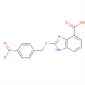 636574-32-8  1H-Benzimidazole-4-carboxylic acid, 2-[[(4-nitrophenyl)methyl]thio]-