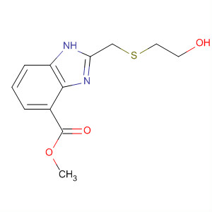 636574-34-0  1H-Benzimidazole-4-carboxylic acid, 2-[[(2-hydroxyethyl)thio]methyl]-,methyl ester