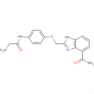 636574-44-2  1H-Benzimidazole-4-carboxamide,2-[[[4-[(aminoacetyl)amino]phenyl]thio]methyl]-