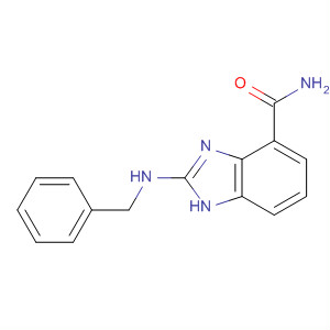 636574-54-4  1H-Benzimidazole-4-carboxamide, 2-[(phenylmethyl)amino]-
