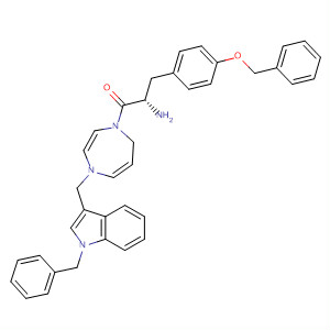 636604-40-5  1H-1,4-Diazepine,1-[(2S)-2-amino-1-oxo-3-[4-(phenylmethoxy)phenyl]propyl]hexahydro-4-[[1-(phenylmethyl)-1H-indol-3-yl]methyl]-