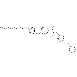 636604-45-0  1H-1,4-Diazepine,1-[(2S)-2-amino-1-oxo-3-[4-(phenylmethoxy)phenyl]propyl]hexahydro-4-[[4-(octyloxy)phenyl]methyl]-