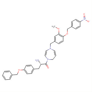 636604-46-1  1H-1,4-Diazepine,1-[(2S)-2-amino-1-oxo-3-[4-(phenylmethoxy)phenyl]propyl]hexahydro-4-[[3-methoxy-4-[(4-nitrophenyl)methoxy]phenyl]methyl]-
