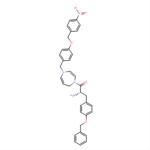 636604-67-6  1H-1,4-Diazepine,1-[(2S)-2-amino-1-oxo-3-[4-(phenylmethoxy)phenyl]propyl]hexahydro-4-[[4-[(4-nitrophenyl)methoxy]phenyl]methyl]-