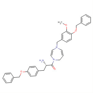636604-69-8  1H-1,4-Diazepine,1-[(2S)-2-amino-1-oxo-3-[4-(phenylmethoxy)phenyl]propyl]hexahydro-4-[[3-methoxy-4-(phenylmethoxy)phenyl]methyl]-