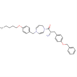 636604-72-3  1H-1,4-Diazepine,1-[(2S)-2-amino-1-oxo-3-[4-(phenylmethoxy)phenyl]propyl]hexahydro-4-[[4-(pentyloxy)phenyl]methyl]-