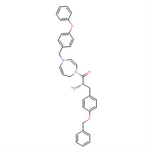 636604-73-4  1H-1,4-Diazepine,1-[(2S)-2-amino-1-oxo-3-[4-(phenylmethoxy)phenyl]propyl]hexahydro-4-[(4-phenoxyphenyl)methyl]-