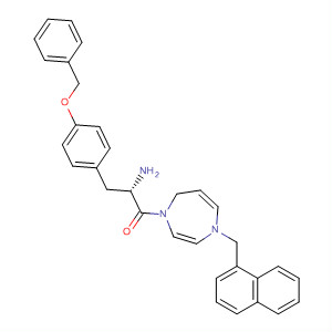 636604-86-9  1H-1,4-Diazepine,1-[(2S)-2-amino-1-oxo-3-[4-(phenylmethoxy)phenyl]propyl]hexahydro-4-(1-naphthalenylmethyl)-