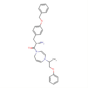 636604-88-1  1H-1,4-Diazepine,1-[(2S)-2-amino-1-oxo-3-[4-(phenylmethoxy)phenyl]propyl]hexahydro-4-(1-methyl-2-phenoxyethyl)-