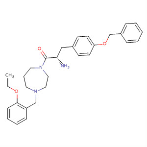 636604-89-2  1H-1,4-Diazepine,1-[(2S)-2-amino-1-oxo-3-[4-(phenylmethoxy)phenyl]propyl]-4-[(2-ethoxyphenyl)methyl]hexahydro-