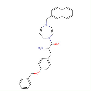 636604-90-5  1H-1,4-Diazepine,1-[(2S)-2-amino-1-oxo-3-[4-(phenylmethoxy)phenyl]propyl]hexahydro-4-(2-naphthalenylmethyl)-