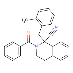 627883-50-5  1-Isoquinolinecarbonitrile,2-benzoyl-1,2,3,4-tetrahydro-1-[(2-methylphenyl)methyl]-
