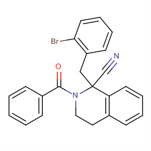 627883-56-1  1-Isoquinolinecarbonitrile,2-benzoyl-1-[(2-bromophenyl)methyl]-1,2,3,4-tetrahydro-