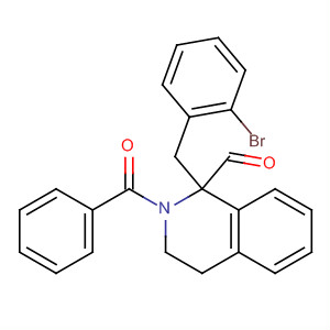 627883-57-2  1-Isoquinolinecarboxaldehyde,2-benzoyl-1-[(2-bromophenyl)methyl]-1,2,3,4-tetrahydro-