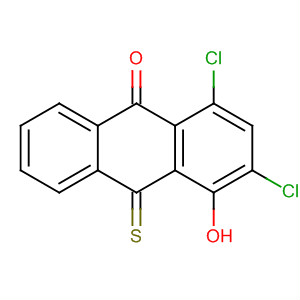 62799-23-9  9(10H)-Anthracenone, 1,3-dichloro-4-hydroxy-10-thioxo-