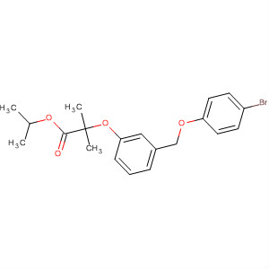 62810-26-8  Propanoic acid,2-[3-[(4-bromophenyl)hydroxymethyl]phenoxy]-2-methyl-, 1-methylethylester