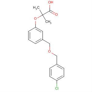 62810-31-5  Propanoic acid,2-[3-[(4-chlorophenyl)methoxymethyl]phenoxy]-2-methyl-
