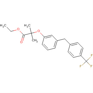 62810-41-7  Propanoic acid,2-methyl-2-[3-[[4-(trifluoromethyl)phenyl]methyl]phenoxy]-, ethyl ester