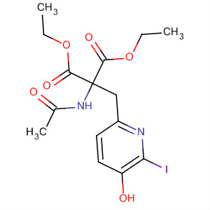 62812-01-5  Propanedioic acid,(acetylamino)[(5-hydroxy-6-iodo-2-pyridinyl)methyl]-, diethyl ester