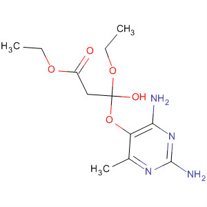 62812-07-1  Propanoic acid,3-[(2,4-diamino-6-methyl-5-pyrimidinyl)oxy]-3-ethoxy-3-hydroxy-, ethylester