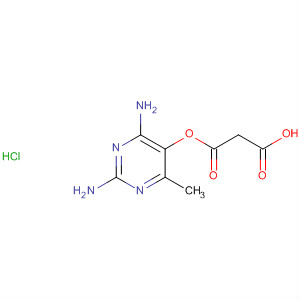62812-10-6  Propanedioic acid, mono(2,4-diamino-6-methyl-5-pyrimidinyl) ester,monohydrochloride