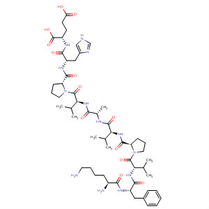 628279-50-5  L-Glutamic acid,L-lysyl-L-phenylalanyl-L-valyl-L-prolyl-L-valyl-L-alanyl-L-valyl-L-prolyl-L-histidyl-