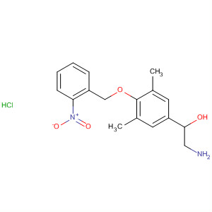 628291-31-6  Benzenemethanol,a-(aminomethyl)-3,5-dimethyl-4-[(2-nitrophenyl)methoxy]-,monohydrochloride