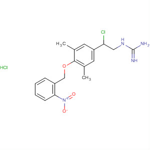 628291-33-8  Guanidine,[2-chloro-2-[3,5-dimethyl-4-[(2-nitrophenyl)methoxy]phenyl]ethyl]-,monohydrochloride