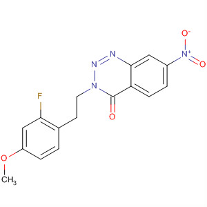 628326-59-0  1,2,3-Benzotriazin-4(3H)-one,3-[2-(2-fluoro-4-methoxyphenyl)ethyl]-7-nitro-