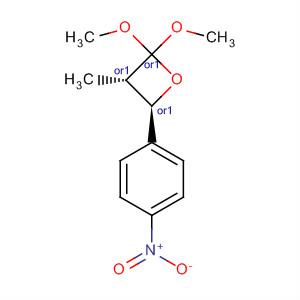 62841-82-1  Oxetane, 2,2-dimethoxy-3-methyl-4-(4-nitrophenyl)-, trans-