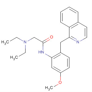62847-12-5  Acetamide,2-(diethylamino)-N-[2-(1-isoquinolinylmethyl)-5-methoxyphenyl]-