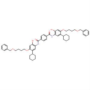 628690-68-6  1,4-Benzenedicarboxamide,N,N'-bis[5-cyclohexyl-2-hydroxy-4-[4-(phenylmethoxy)butoxy]phenyl]-