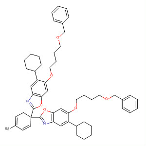 628690-70-0  Benzoxazole,2,2'-(1,4-phenylene)bis[5-cyclohexyl-6-[4-(phenylmethoxy)butoxy]-