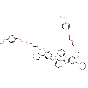 628690-86-8  Benzoxazole,2,2'-[1,1'-biphenyl]-4,4'-diylbis[5-cyclohexyl-6-[4-[2-(4-methoxyphenoxy)ethoxy]butoxy]-