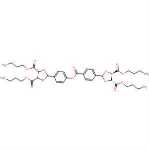 628698-01-1  1,3-Dioxolane-4,5-dicarboxylic acid,2-[4-[[4-[(4R,5R)-4,5-bis(butoxycarbonyl)-1,3-dioxolan-2-yl]benzoyl]oxy]phenyl]-, dibutyl ester, (4R,5R)-
