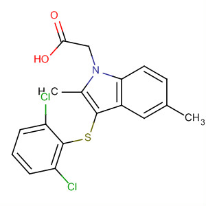 628736-81-2  1H-Indole-1-acetic acid, 3-[(2,6-dichlorophenyl)thio]-2,5-dimethyl-